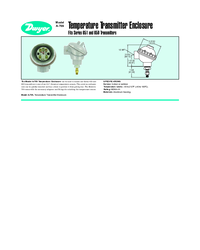 Thumbnail of document Data Sheet - A-709 Temperature Transmitter Enclosure